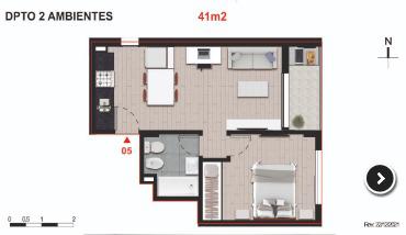 Departamento - Dos Dormitorios -Balcarce 1355 - Centro