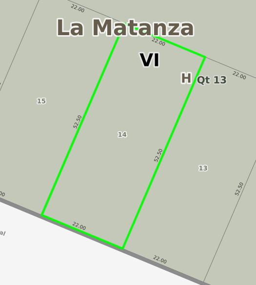 Terreno en venta - 1.155Mts2 - Virrey del Pino, La Matanza